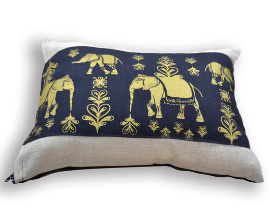 Housse de coussin éléphant