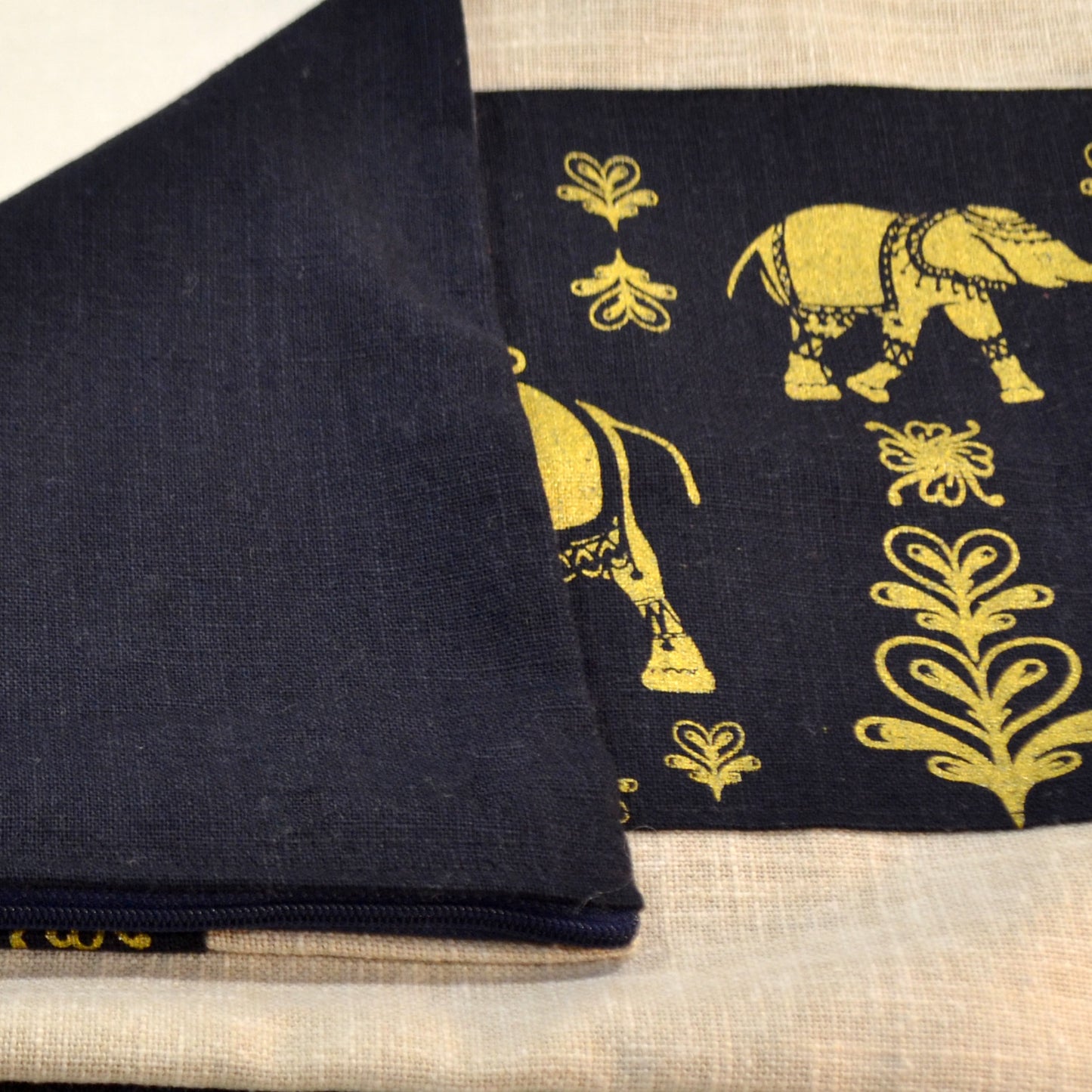 Housse de coussin éléphant