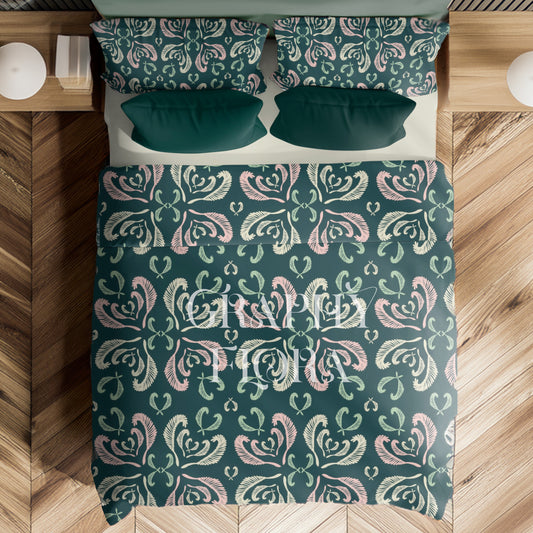 MOTIF FLORAL Cœur pour impression numérique