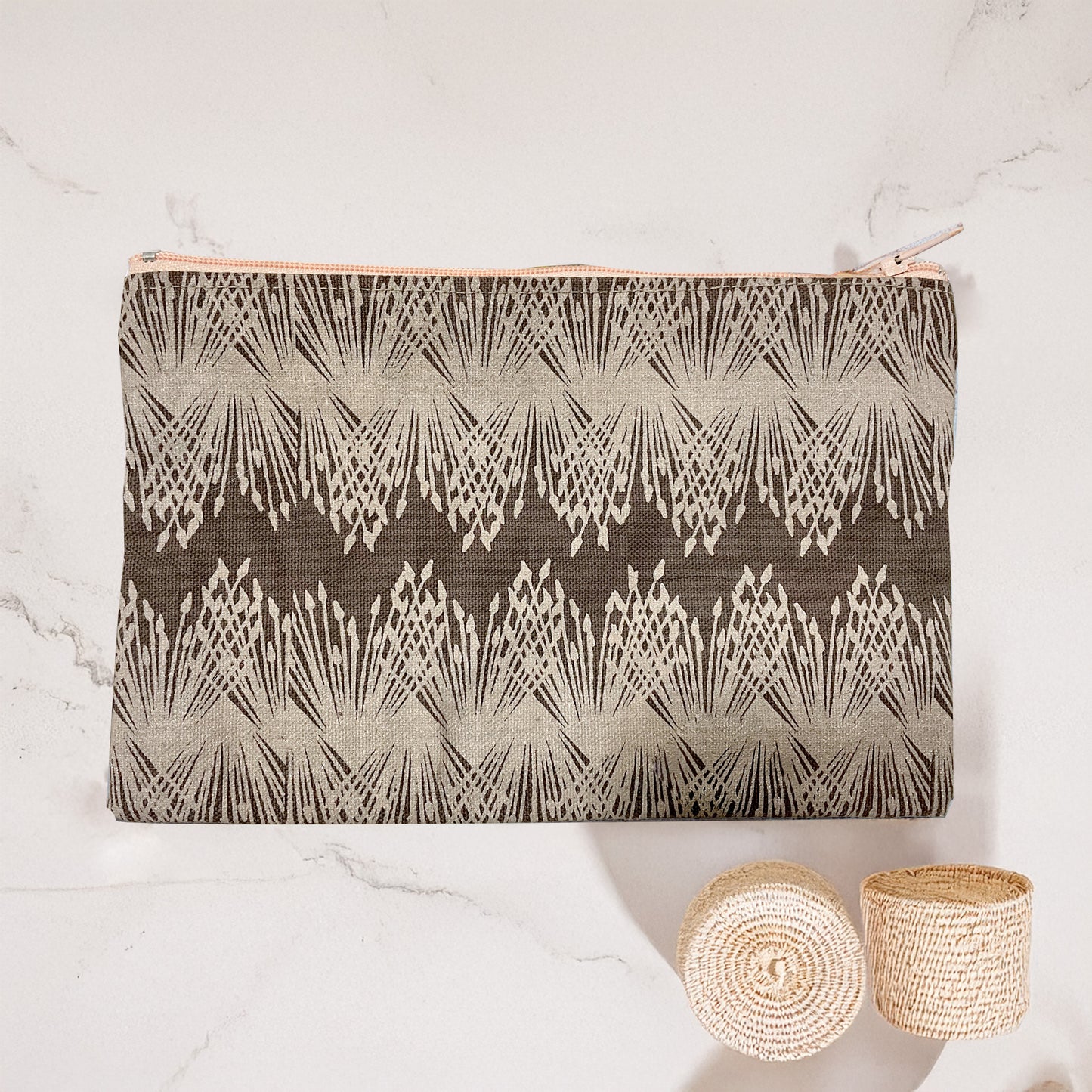 Pochette Coton Motif Sérigraphie Artisanale