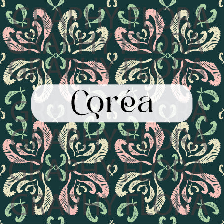 MOTIF FLORAL Cœur pour impression numérique