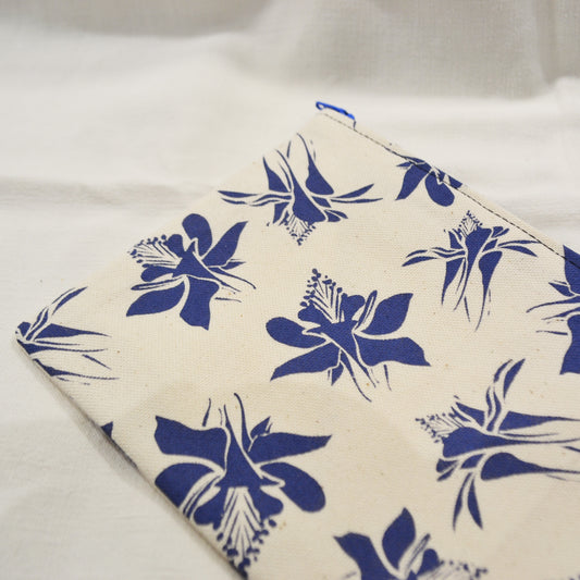 Pochette Coton Motif Ancolia