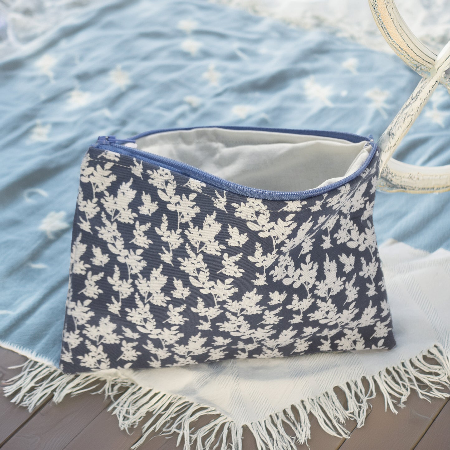 Pochette Coton Motif feuillage