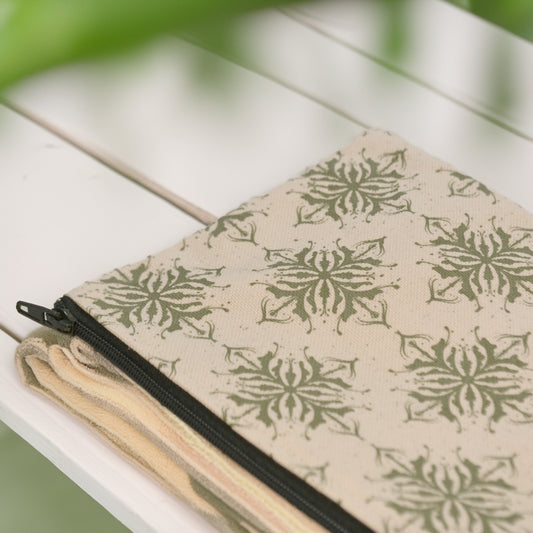 Pochette Coton Motif Floral